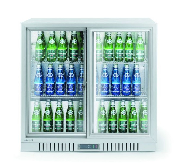 Arktic Backbar-Kühlschrank silber, mit 2 Schiebetüren 198 l, 236918