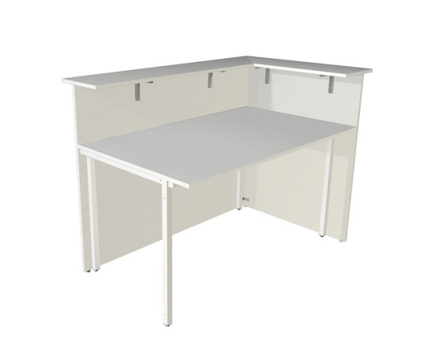 Kerkmann Ecktheke Atlantis, einseitig offen, B 1470 x T 920 x H 1080 mm, weiß, 22328882