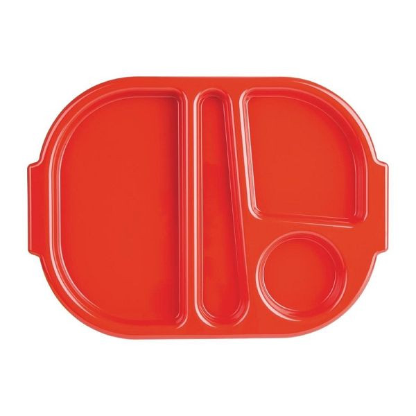 Olympia Kristallon Menütabletts rot 37,5 x 27,8cm, VE: 10 Stück, U037
