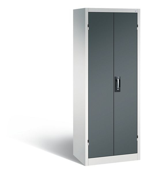 C+P Büro-Drehtürenschrank Acurado, H1950xB700xT500 mm, Lichtgrau/Anthrazit, 9237-05 S10014