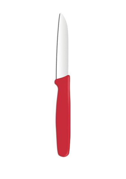 Hendi Gemüsemesser, LxBxH: 180x10x20 mm, rot, Polypropylen, 841556