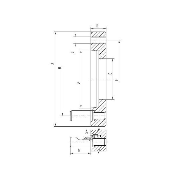 BISON Flansch 8247-200-5, 358247011000