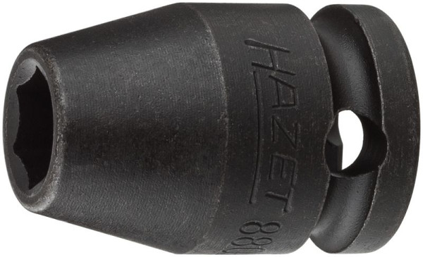 Hazet Schlag-, Maschinenschrauber Steckschlüsseleinsatz, Sechskant, Vierkant hohl 10 mm, Außen-Sechskant-Tractionsprofil, 8 mm, 880S-8