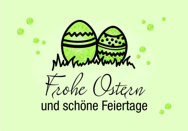 Eichner Foliensticker auf Rolle, Format ca. 60 x 40 mm, Motiv "Ostern", VE: 1 Rolle à 100 Stück, 9220-00099-002