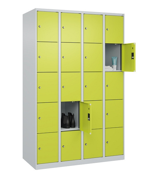 C+P Schließfachschrank Evolo PLUS, 20 Fächer, 1850x1200x500mm, 7035/0024, 049000-405 S10015
