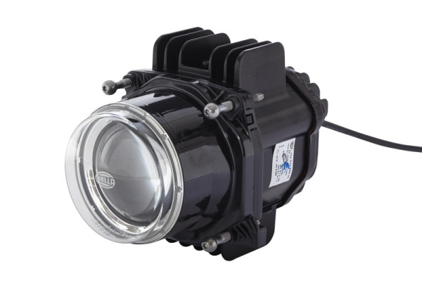 HELLA DE/LED-Hauptscheinwerfer, 90mm Performance Bi-LED L70, 12/24V, Einbau, ECE/E1 6189, Scheibenfarbe: transparent, AMP, links/rechts, 1LL 010 820-031
