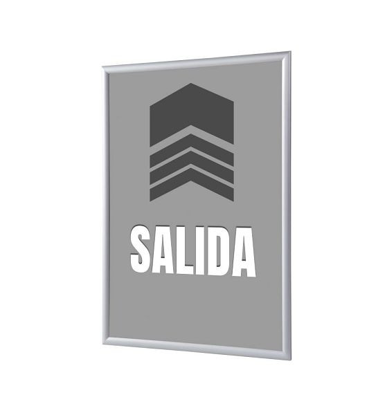 Showdown Displays Klapprahmen A4 Komplettset Ausgang Grau Spanisch, KRA4G25LPPI476