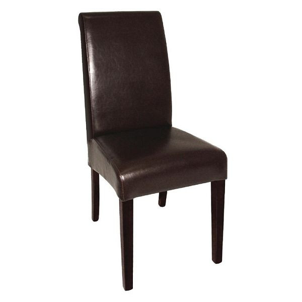 Bolero Esszimmerstühle mit runder Rückenlehne Kunstleder dunkelbraun, VE: 2 Stück, GF956