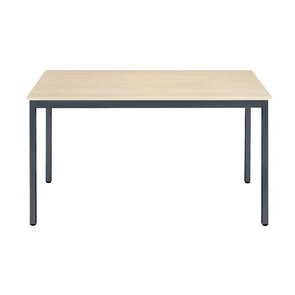 Bisley Mehrzwecktisch, Breite 1800 mm, Tiefe 800 mm, 19mm Tischstärke, 334 anthrazitgrau x MP ahorn, MT1808MP334