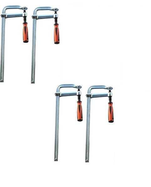 VaGo-Tools 8-teilig Schraubzwingen Ganzstahl 200/300/400/500 mm, 260-200/300/400/500 je 2_kv