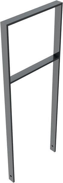 Schake Anlehnbügel aus Flachstahl 50 x 12 mm, mit Querholm, Gesamtbreite: 450 mm, feuerverzinkt und beschichtet DB 703, 451_045B