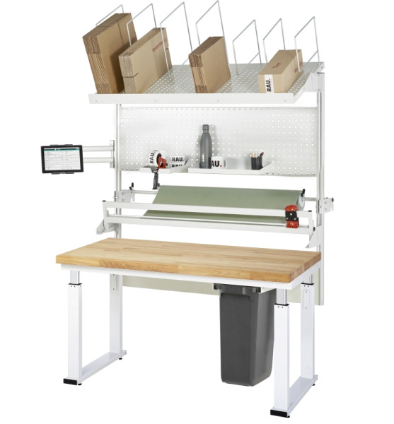RAU Packtisch Komplettset 06, 08-WB, B1500 x T900, B-Platte, 08-WB-150-090-B-VP06.12