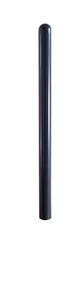 Schake Absperr-Stilpfosten Serie 468B Ø 60 mm, ortsfest, zum Einbetonieren mit Erdanker, Gesamtlänge ca. 1400 mm, ohne Verschluss, ohne Öse, 468B