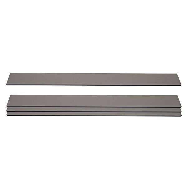 Mendler 4er Set Latten für WPC-Sichtschutz Sarthe, Bretter Windschutz, ca. 1qm, 180cm, grau, 2x76231