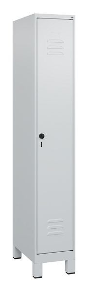 C+P Umkleidespind Classic PLUS, Füße, 1800x300x500mm, 7035/7035, Drehriegel, 0800107-10 S10009