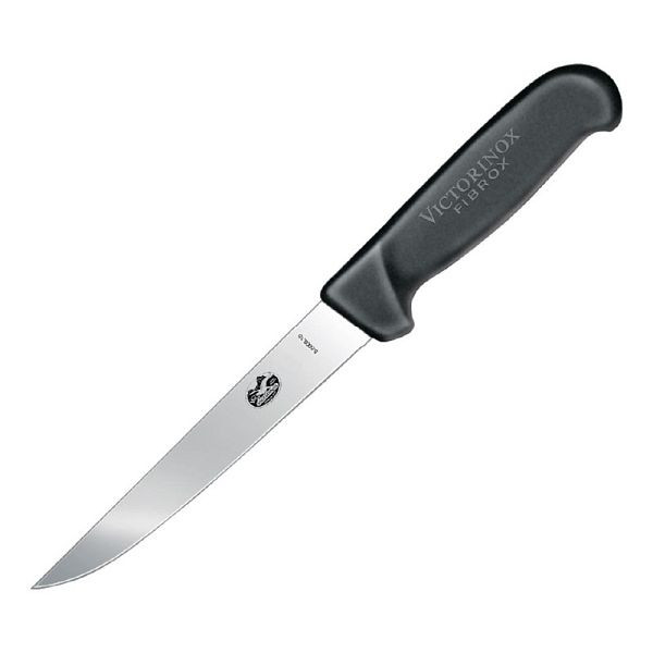 Victorinox Fibrox Ausbeinmesser, gerade Klinge, schwarz, 12,7 cm, C673