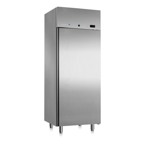 Marecos Softline Edelstahl 700 Liter GN 2/1 Kühlschrank mit Umluftkühlung, 221.021