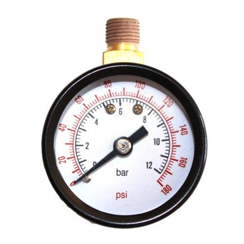 AEROTEC Manometer 12 bar 40 mm - 1/8 Zoll AG oben, 9415204-PS