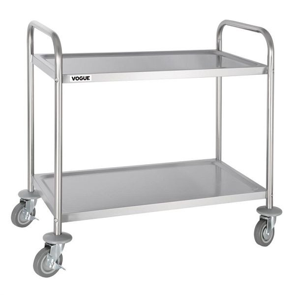Vogue Abräumwagen 2 Etagen mittelgroß, 250 mm Abstand zwischen den Regalböden, F997