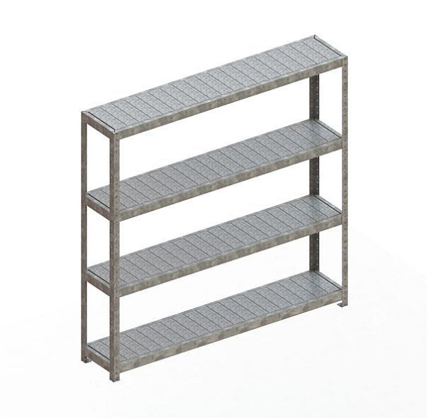Meta SPEED - RACK Regal 1970x2000x400 mm mit Stahlpaneelen, verzinkt, Bodenanzahl: 4, 20087021
