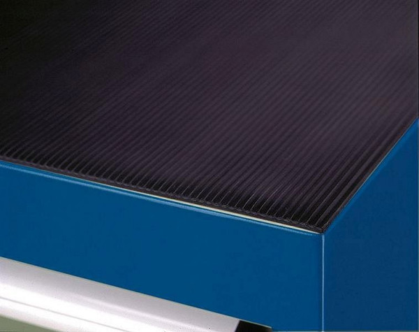 KLW Riefengummi - Auflage für Abrollrand, schwarz passend zu SJB Schubladenschrank Breite: 1031 mm Tiefe: 750 mm, SJB-RG