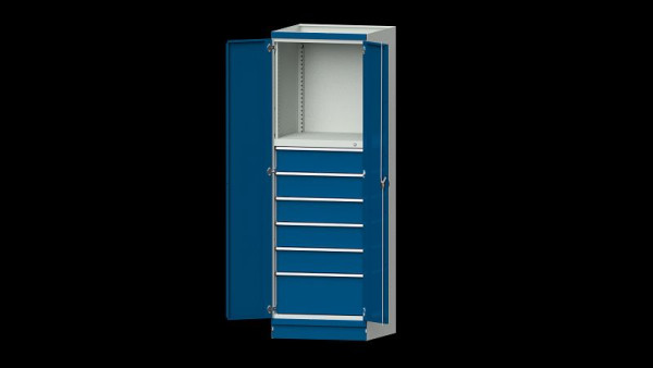 ANKE Werkbänke Basisschrank modulares Schranksystem, Serie 760 V, Modell 4003, 715 x 720 x 2200 mm, RAL 7035/5010, 631.074