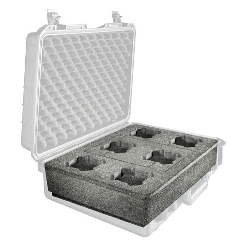 Mantona Einlage 6 Objektive Outdoor Schutzkoffer L, 1020616