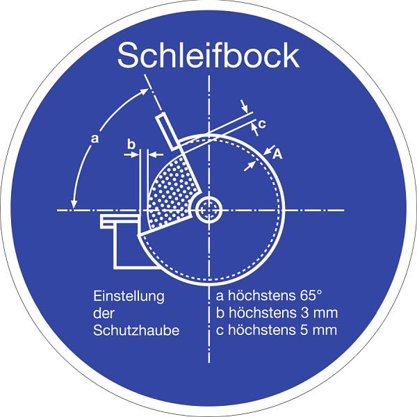 Moedel Schleifbock, Folie, Ø 100 mm, 52123, 4060081003518