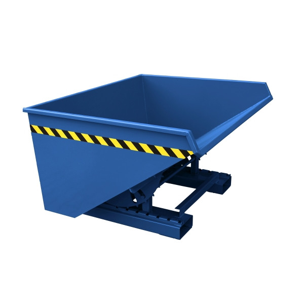 Eichinger Industrie Kippbehälter mit Abrollkufen, 750 kg, 150 Liter, enzianblau, 20230100000097