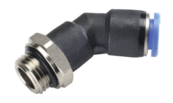 timmer B-WEdW-8-1/2-KU-bl-45°, Winkeleinschraubverschraubung 45°, drucklos einstellbar, VE: 10 Stück, 03220558