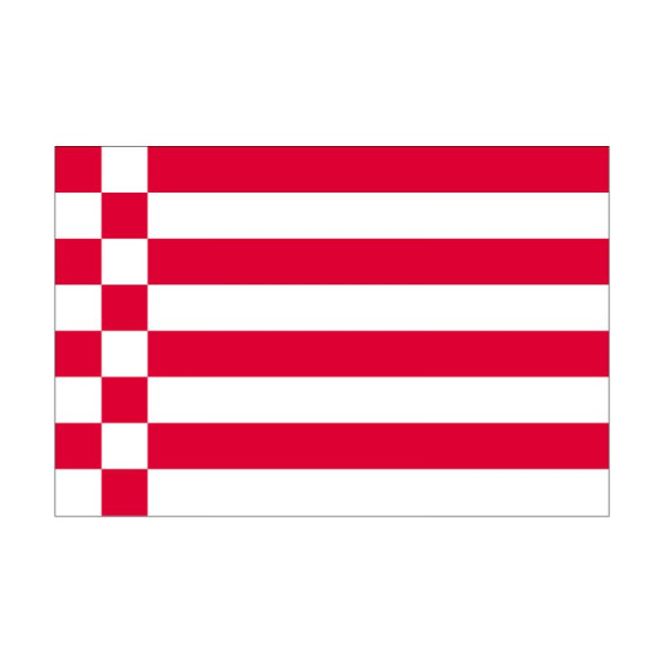 Stein HGS Landesflagge Bremen (ohne Wappen), 200 x 335 cm (Querformat), mit Seil und Schlaufe, FlagTop 160 g/m², für Fahnenmasten ab 8 m, ohne Hohlsaum, 26251