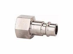 Riegler Nippel für Kupplungen NW 7,2 - NW 7,8, Messing vernickelt, Innengewinde, 107312