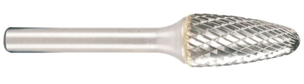 Projahn Hartmetallfräser Form F Rundbogen d1 12.7 mm, Schaft-Durchmesser 6.0 mm Kreuzverzahnung, 700666127