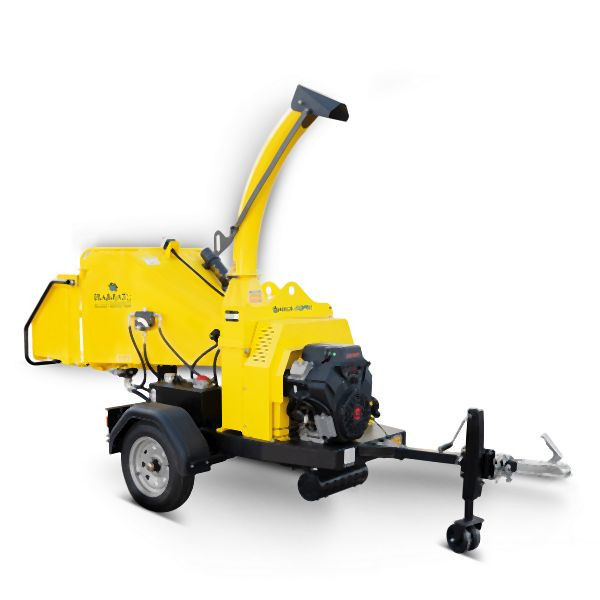 BAMATO Holzhäcksler mit Einzugswalze, Loncin-Benzinmotor, HACK-150PRO