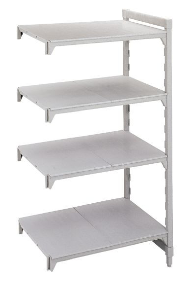 Cambro Camshelving® Premium, geschlossene Anbaueinheit, 200 kg pro Fachboden, 4 Fachböden, 50x163,5x180 cm, MPA51618S4PKG490