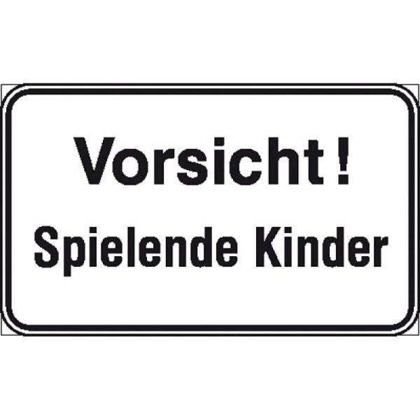 Stein HGS Hinweisschild, Vorsicht! Spielende Kinder, für Gewerbe und Privat, 11.5764