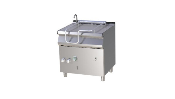 RM Thermik Serie 700, Gas-Kippbratpfanne, 50 L, AISI 304 (12 mm), manuelle Kippvorrichtung, BR-780G/N