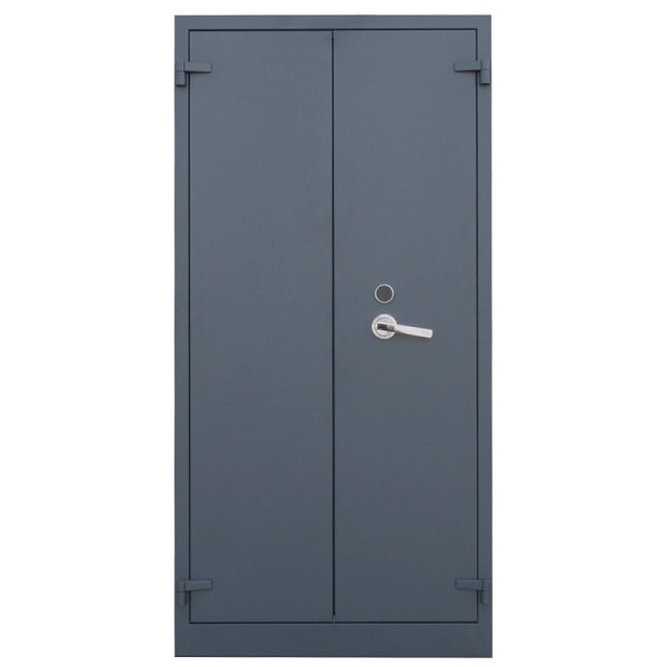 Lüllmann Flügeltürenschrank, feuergeschützt, 5 OH, 1950 x 950 x 550 mm, anthrazit, 690248