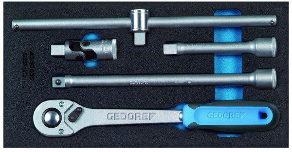 GEDORE CT-Einlage mit Sortiment, Zubehör für Steck-Schlüsseleinsätze 1/2'', CT, 2309106