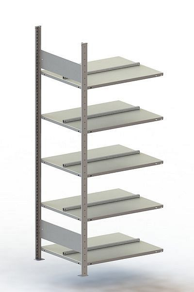 Meta S3 Büro Steckregal Compact AR 1850x750x600 mm, verzinkt, Bodenanzahl: 5, 200178015