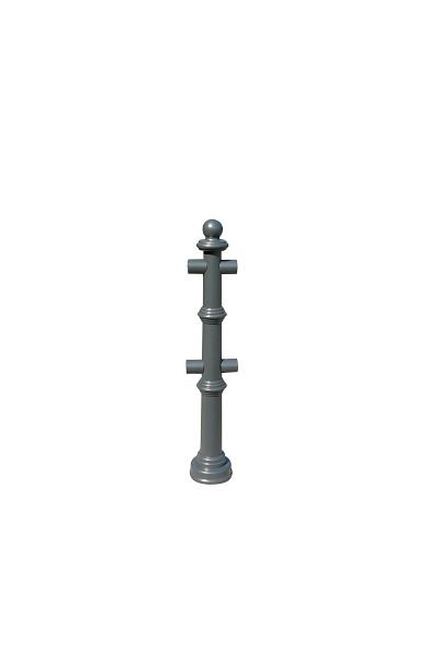 Schake Alu-Stilpoller Serie 495.01B, Mittelpfosten für Ober- und Knieholm, 495_12B