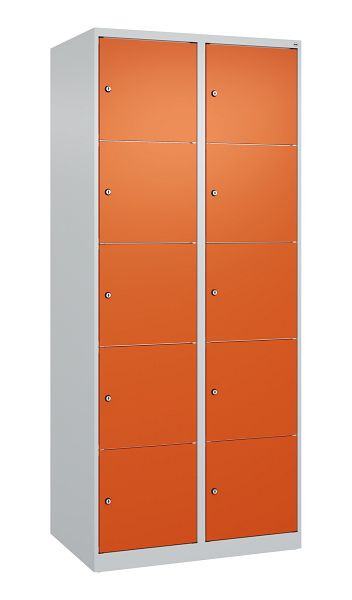 C+P Schließfachschrank Classic PLUS, 2 Abteile, 1850x800x500mm, 7035/2004, 080000-225 S10000