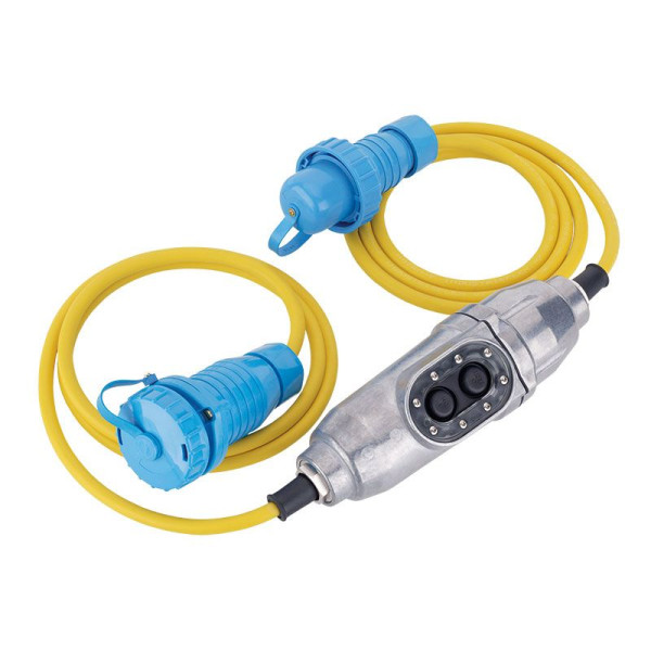 ELSPRO Personenschutzschalter 30mA, 3m 3G1,5mm², Schutzkontaktkupplung druckwasserdicht, PD03/S1,5K3