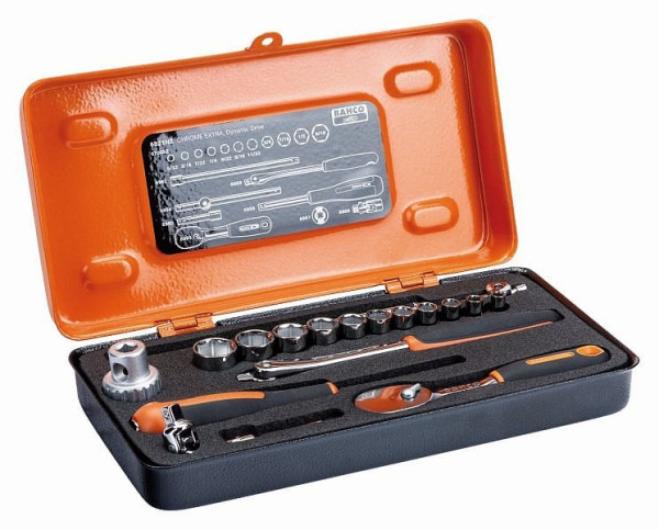Bahco 1/4" Steckschlüssel-Satz, 19-teilig, 6821NZ, 7314151089269