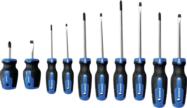 Kunzer Schraubendrehersatz 10-teilig, in Schraubdeckelbox, 7SD10