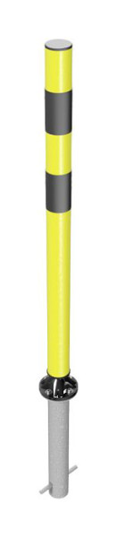 Schake Kickback Poller Ø60mm Typ 4260HBG -ortsfest- zum Einbetonieren mit Bodenhülse (4S470_60MH), 4260HBG