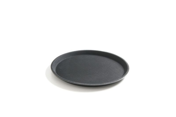 Hendi Serviertablett, rund, ØxH: 350x22 mm, schwarz, 508817