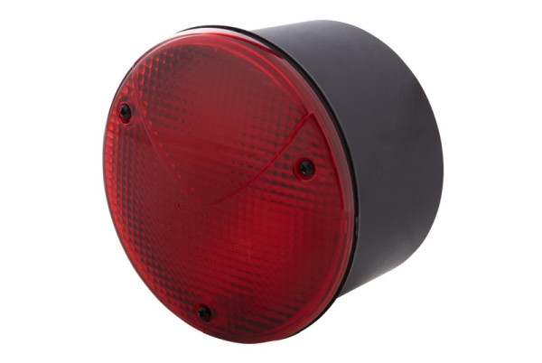 HELLA Heckleuchte, Glühlampe, 24/12V, ECE/ADR/GGVS, Lichtscheibenfarbe: rot, Stecker: Flachstecker, rechts/links, 2SB 964 169-717