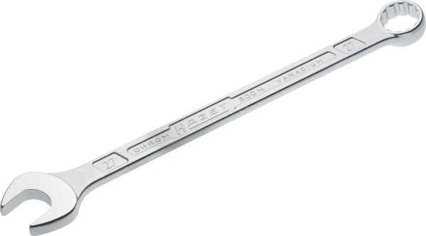 Hazet Ring-Maulschlüssel, Außen-Doppel-Sechskant-Tractionsprofil, 27 mm, 600N-27