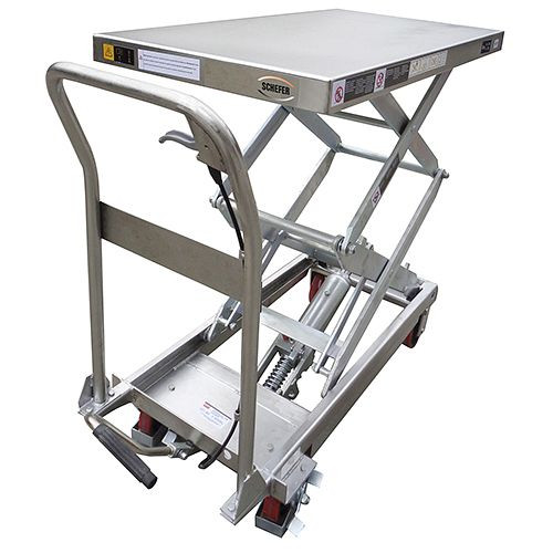 Schefer Mobiler Hubtisch 100 kg SHWI Premium Edelstahl, 1301015SHW10I